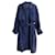 Yves Saint Laurent Trench Coats Azul marinho Algodão  ref.629682