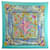 Hermès HERMES TROPICAL SCARF LAURENCE BOURTHOUMIEUX CARRE 90 BLUE SILK SCARF  ref.629784