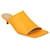 Bottega Veneta Women Stretch Mule em pele de cordeiro laranja Couro  ref.629812