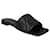 Bottega Veneta Women Rubber Lido Flat Sandal in Black Lambskin Leather  ref.629834