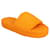 Bottega Veneta Claquettes Resort Sponge en coton orange pour femme  ref.629892