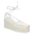 Bottega Veneta Espadrillas da donna in rete elasticizzata bianche Bianco Pelle  ref.629921