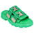Bottega Veneta Women Flash Sandals em pele de cordeiro verde Couro  ref.629950