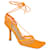 Bottega Veneta Mujer Zapatos de salón de malla y piel naranja elástico Cuero Becerro  ref.629957