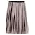 Tory Burch Fully Pleated Printed Skirt in Black and Pink Silk   ref.630136
