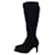 Chanel Boots Black Suede  ref.630145