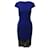 Stella Mc Cartney Stella McCartney Robe fourreau bordée de dentelle en rayonne bleue Fibre de cellulose  ref.630183