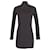 Mini abito Saint Laurent con apertura sul retro e fiocco in acetato nero Fibra di cellulosa  ref.630188