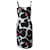 Moschino Boutique Robe à imprimé floral en coton noir et blanc  ref.630244
