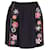 Chloé Chloe Embroidered Mini Skirt in Black Crepe Silk  ref.630252