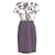 Moschino Printed Midi Dress in Multicolor Polyester   ref.630254