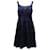 Diane Von Furstenberg Ärmelloses Minikleid aus marineblauem Jersey Baumwolle  ref.630269