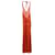 Missoni Mare Striped V-neck Jumpsuit in Orange Viscose Cellulose fibre  ref.630272