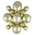 Chanel - 02P Spring 2002 - Vintage Maltese Cross Faux Pearl brooch Golden Metal  ref.630309