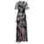 Temperley London Robe longue portefeuille Claudette en soie multicolore  ref.630356