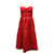 Reformation Olivia Midi Dress in Red Linen  ref.630371
