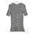 Christian Dior SS15 Silk/Cotton Knit Peplum Hem Top Dark grey  ref.630613