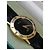 Originaluhr Gucci 3000 J Armbanduhr Leder Schwarz Gold hardware - Ansicht 13
