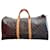 Keepall Louis Vuitton Travel bag Dark brown Leather  ref.630674