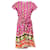 Etro Printed Summer Dress in Pink Cotton  ref.630707