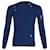 Alexander McQueen Ripped Crewneck Sweater in Blue Wool   ref.630892