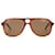 Gucci Lunettes De Soleil En Acétate Marron  ref.630921