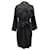 Lanvin Shawl Long Coat in Black Wool  ref.630945
