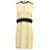 Chloé Chloe Two-Tone Sleeveless Keyhole Dress in Beige Viscose Cellulose fibre  ref.630953