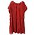 Iro Schnür-Midikleid aus rotem Polyester - Ansicht 4