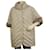 Autre Marque Florence mode Gray Quilted Puffer Jacket Coat Vison Mink Fur Short Sleeve 42 Grey  ref.631033