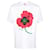 Kenzo Übergroßes T-Shirt mit Poppy-Print Weiß Baumwolle  ref.631048