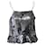 Ganni Sequin Embroidered Tank Top in Silver Polyester Silvery  ref.631055