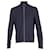 Louis Vuitton Damier Cardigan mit Reißverschluss aus marineblauer Baumwolle  ref.631171