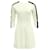 Sandro Paris Sleeve Embellished Shift Dress in White Polyester  ref.631174