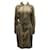 Versace Snakeskin Print Trench Coat in Green Rayon Olive green Cellulose fibre  ref.631182