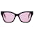 Gucci Occhiali da sole in iniezione nero/rosa  ref.631220