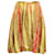 Marni Jupe mi-longue plissée ballon en soie multicolore  ref.631231