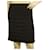 Tory Burch Falda de noche negra con pliegues horizontales y lentejuelas laterales por encima de la rodilla talla S Negro Algodón  ref.631332