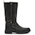 Hermès BLACK BIKING BOOTS FR41.5 Leather  ref.631495