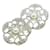 * Chanel Earrings Pearl & Strass Silver Metal Camellia Rhinestone Silver hardware  ref.631518