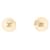 * Chanel CHANEL Kamelie markiert hier Ohrringe GP klares Weißgold Kunststoff Vergoldet  ref.631520