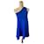 Diane Von Furstenberg Robes Soie Nylon Bleu  ref.631557