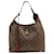 Louis Vuitton Monogram Hobo Flower Bag with Burgundy Leather Trim Brown Cloth  ref.631595