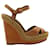 Christian Louboutin Brown Wedges Leather  ref.631606
