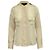 Shanghai Tang Camicia in Seta Beige/Giallo Chiaro con Bottoni Verdi Carne