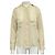 Shanghai Tang Camicia in Seta Beige/Giallo Chiaro con Bottoni Verdi Carne - vista 2