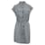 Veronica Beard Blau gestreiftes strukturiertes Kleid Baumwolle  ref.631660