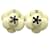 * CHANEL Chanel A18795 CC Coco Mark 02P Camellia Earrings Accessory Earrings GP Women's White Gold-plated  ref.631819
