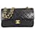 Chanel Black Timeless Classic Flap lined Leather  ref.631839