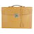 * HERMÈS Hermès Kirius 2 sac d'affaires Vauchamonix type camel ferrures en métal argenté porte-documents  ref.631888